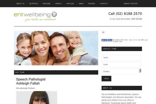 entwellbeing.com.au site used Magazine Pro