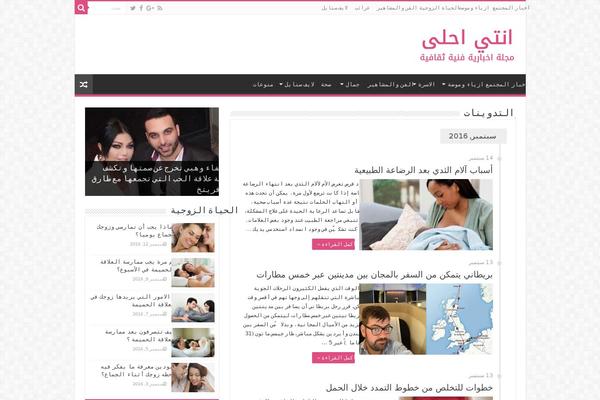 Sahifa theme site design template sample