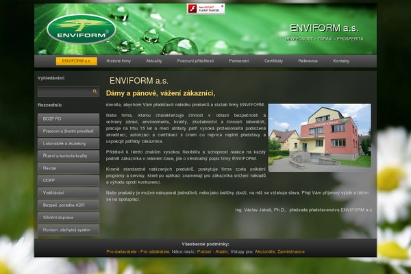 enviform.cz site used Envi