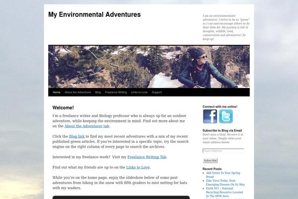 Twenty Ten theme site design template sample