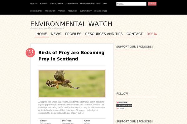 WordPress website example screenshot