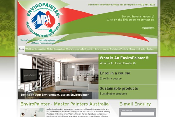 enviropainter.org.au site used Enviropainter