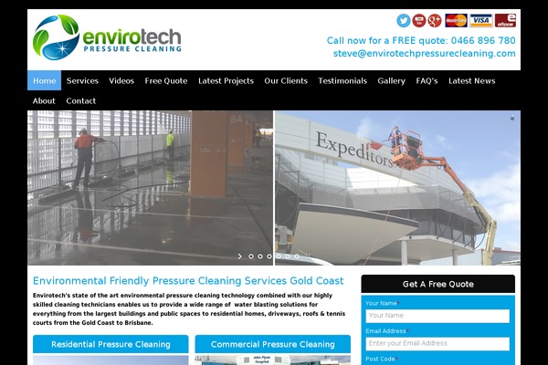 envirotechpressurecleaning.com site used Engager