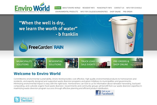 enviroworld.ca site used Enviroworld