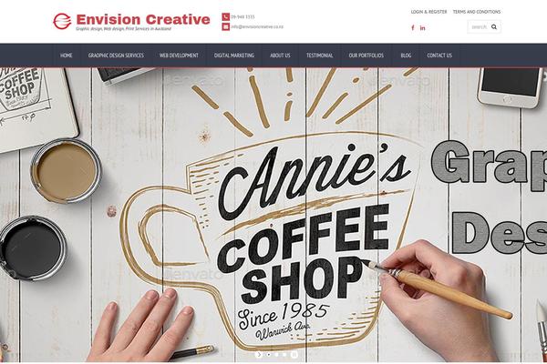 envisioncreative.co.nz site used Biss