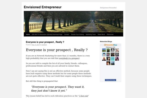 Twenty Ten theme site design template sample