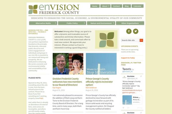 envisionfrederickcounty.org site used Envision-pro