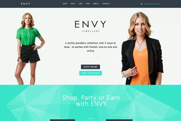 Envy theme site design template sample