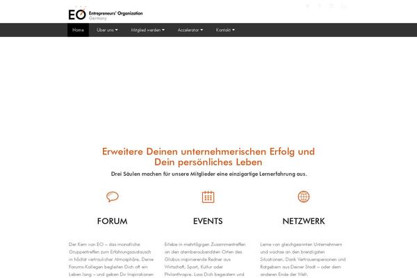 Eo theme site design template sample