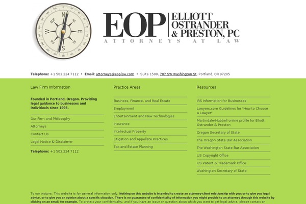 eoplaw.com site used Eop