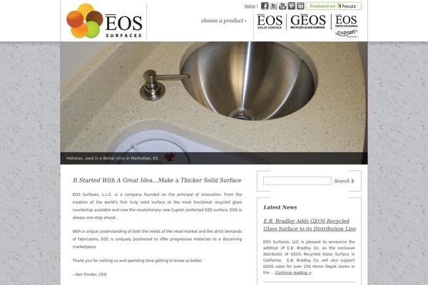 EOS theme site design template sample