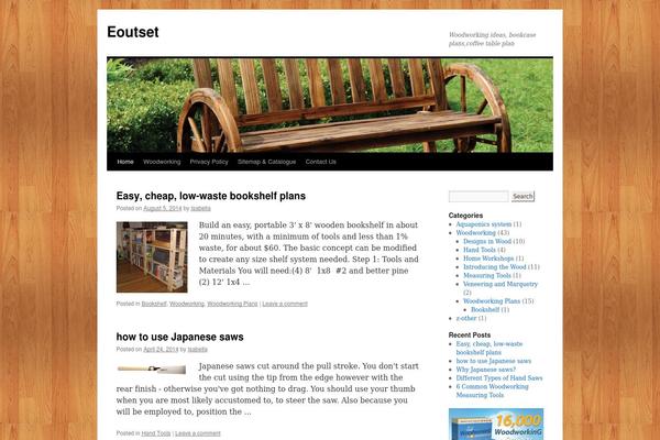 Twenty Ten theme site design template sample