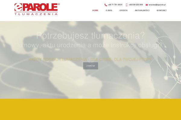 eparole.pl site used Theme52950