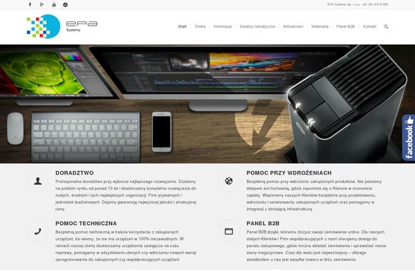 Enfold theme site design template sample