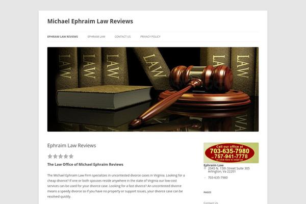 Twenty Twelve theme site design template sample