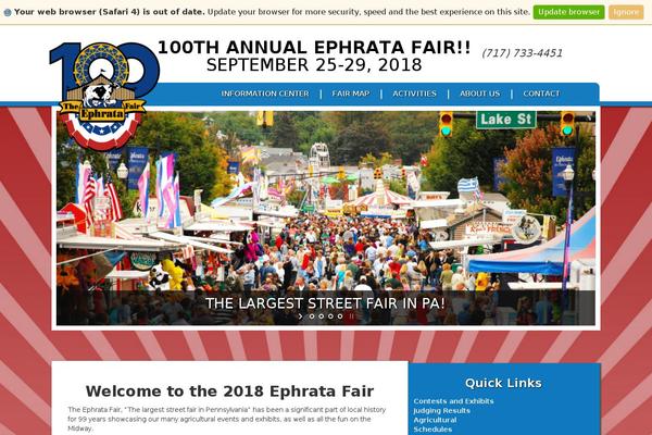 ephratafair.org site used Ephratafair