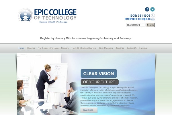 epic-college.ca site used Ect