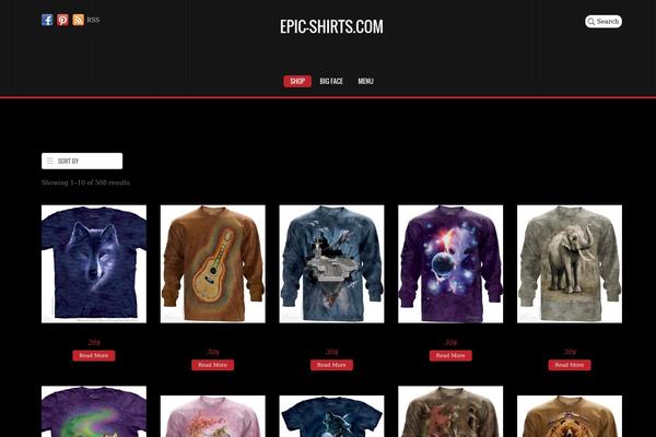 epic-shirts.com site used Pinshop