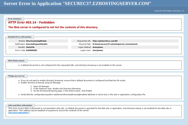 WordPress website example screenshot