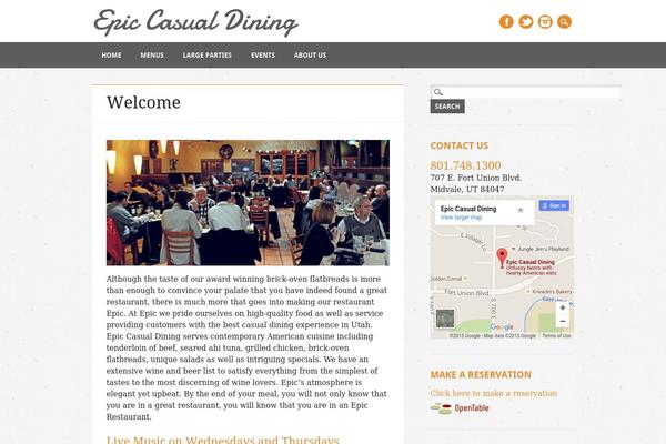 Restaurateur theme site design template sample