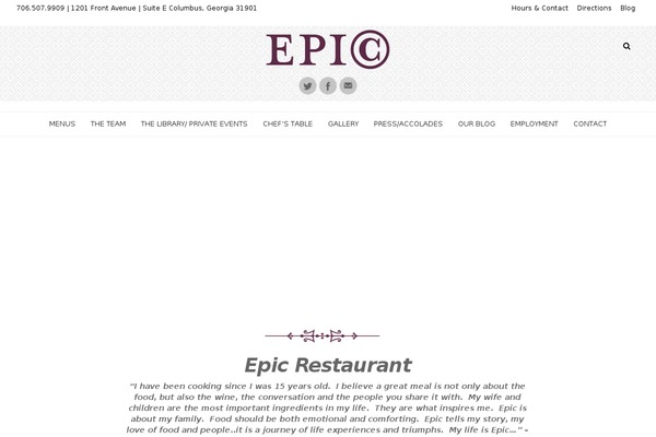 epiccuisine.com site used Epiccuisine