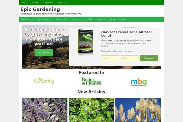 epicgardening.com site used Epic-gardening