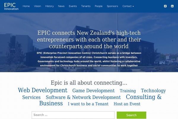 epicinnovation.co.nz site used EPIC