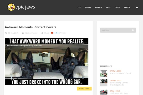 epicjaws.com site used Feather