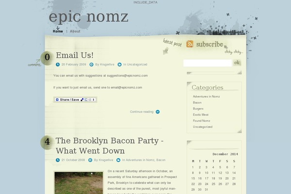 Scruffy theme site design template sample