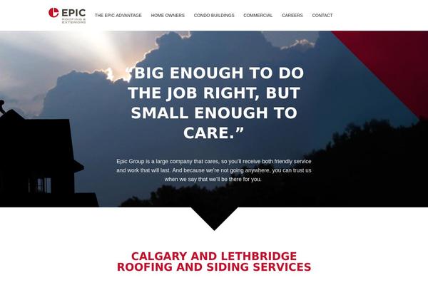 epicroofing.ca site used Epicgroup