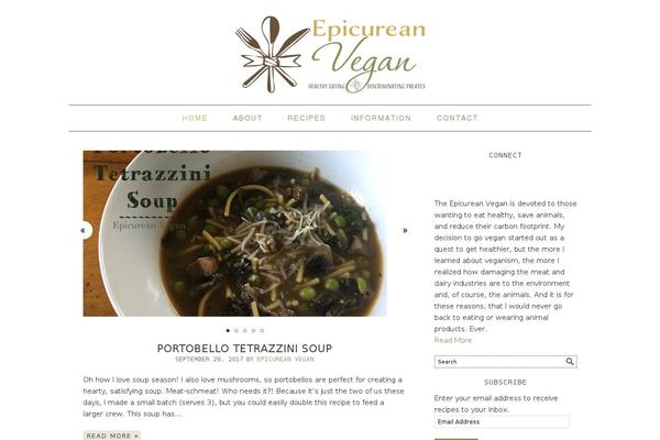 Foodie theme site design template sample