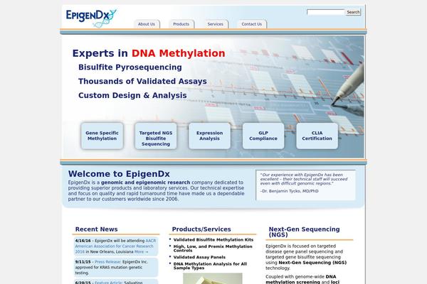 WordPress website example screenshot
