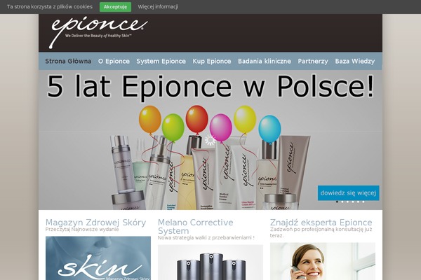 epionce.pl site used Epionce