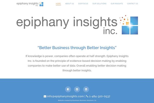 epiphanyinsights.com site used X | The Theme