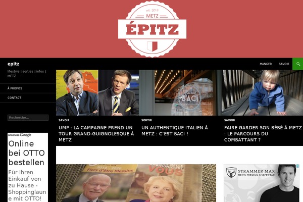 Twenty Fourteen theme site design template sample