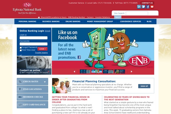 Site using Ephrata-national-bank-online-scholarship-application plugin