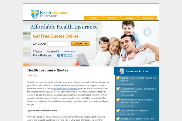 epohealthinsurance.com site used Markted