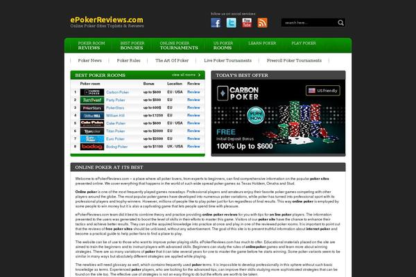 epokerreviews.com site used Pokernews
