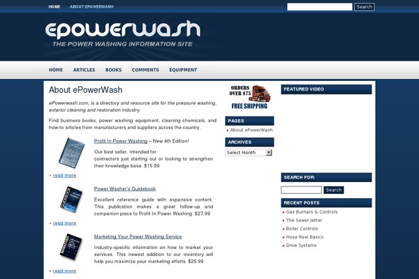 epowerwash.com site used Bluemotion