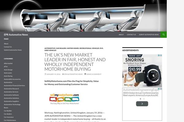 Twenty Fourteen theme site design template sample