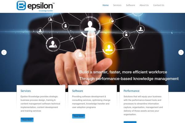 Epsilon theme site design template sample