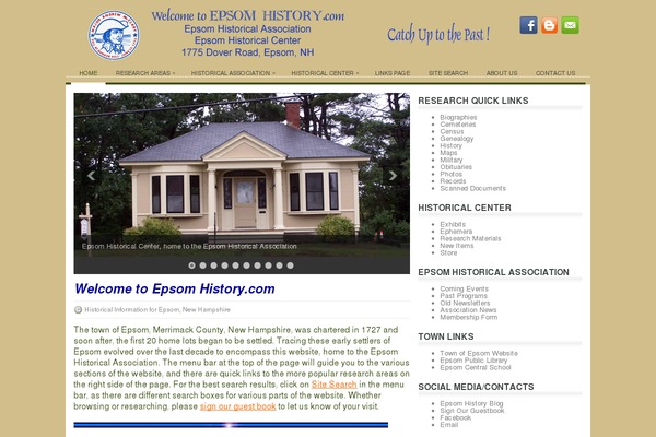 epsomhistory.com site used Pinea