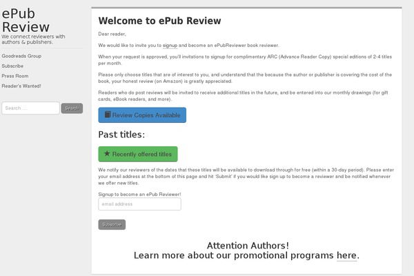 epubreview.com site used The Bootstrap