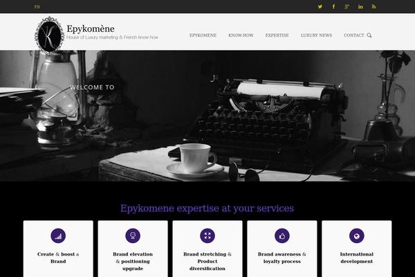 Inspiro theme site design template sample