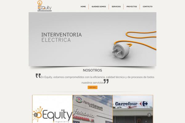 Equity theme site design template sample