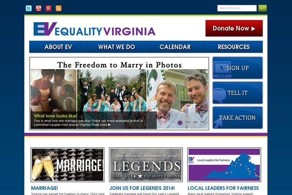 equalityvirginia.org site used Equality-virginia