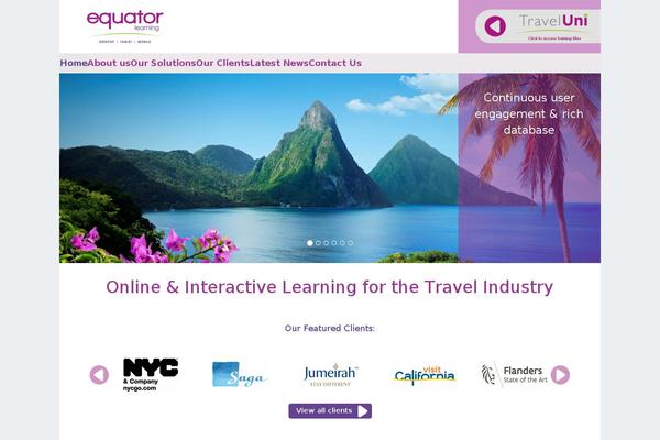 Equator theme site design template sample