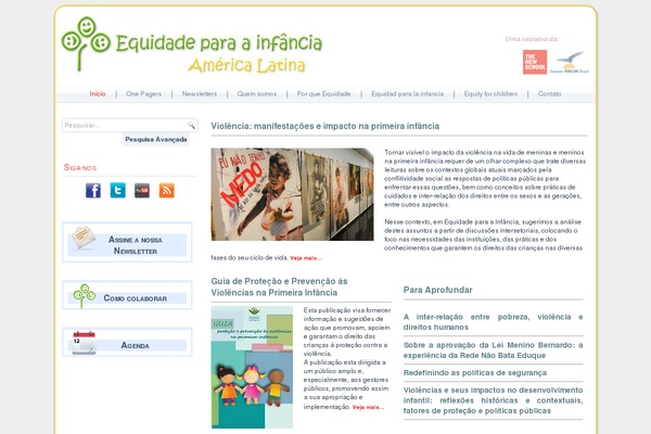 equidadeparaainfancia.org site used Equidad4