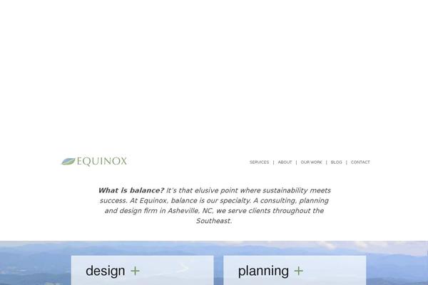 Equinox theme site design template sample
