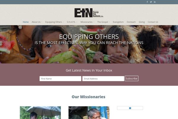 equipthenations.org site used Equip-the-nations